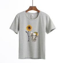 2020 Women casual Harajuku fashion t-shirt feather print loose o-neck short sleeve elastic stretched summer home new Tee Shirt