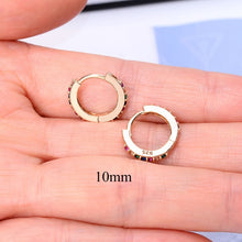 2 Pcs Rainbow Little Huggies Hoop Earrings Girl Tiny Rings Cartilage Small Helix Piercing Conch Earlobe Tragus Circle Men Hoops
