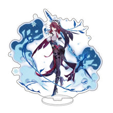 Anime Figure Genshin Impact Zhongli Diluc Venti Klee Keqing Qiqi Acrylic Stand Model Plate Desk Decor Standing Sign Fans Gifts