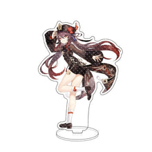 Anime Figure Genshin Impact Xiao Venti Hutao Zhongli Acrylic Stand Model Plate Desk Decor Standing Sign Keychain for Fans Gifts