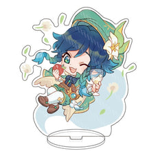 Anime Figure Genshin Impact Xiao Venti Hutao Zhongli Acrylic Stand Model Plate Desk Decor Standing Sign Keychain for Fans Gifts
