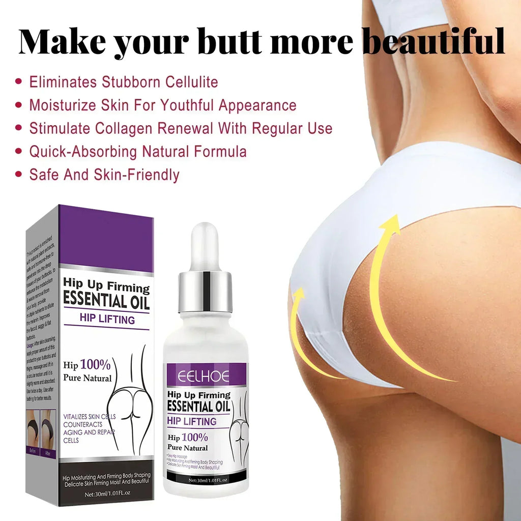 Women Hip Lift Up Buttock Enhancement Essential Serum Enlargement Cream Ass Liftting Up Hip Tightening Massage Essence Serum