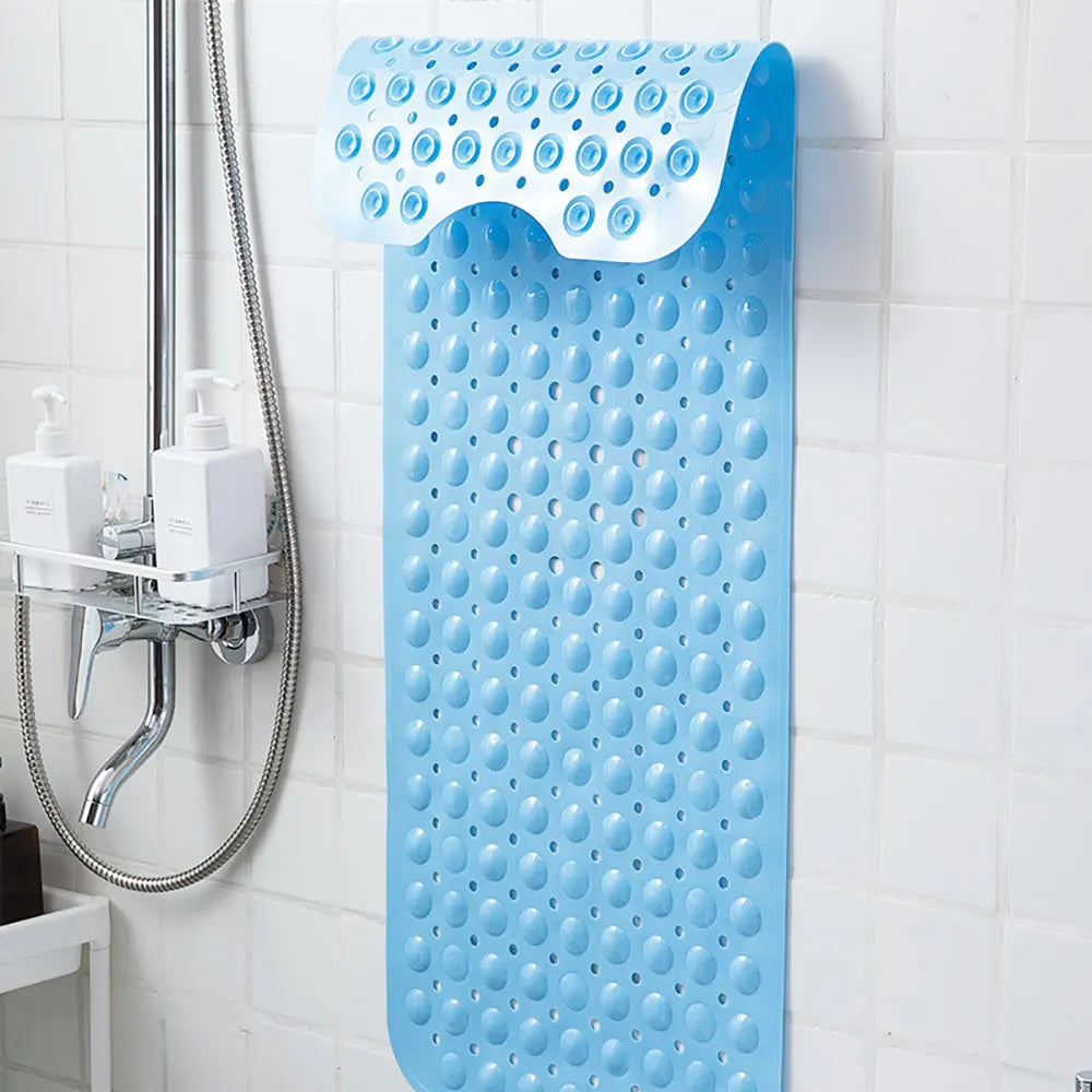 Silicone world PVC Anti-skid Bath Mats Soft Shower Bathroom Massage Mat Suction Cup Non-slip Bathtub Carpet 40x100cm Floor Mat