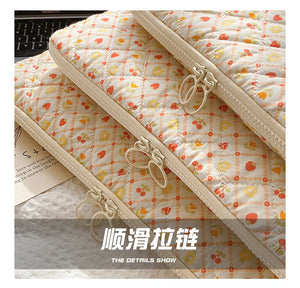 Cute Flower Laptop Sleeve 11 13 14 15.3 15 Inch Portable Table Cover Bags for Macbook Ipad Pro 11 12.9 Air HP ASUS Computer Case