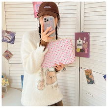 Cute Flower Laptop Sleeve 11 13 14 15.3 15 Inch Portable Table Cover Bags for Macbook Ipad Pro 11 12.9 Air HP ASUS Computer Case