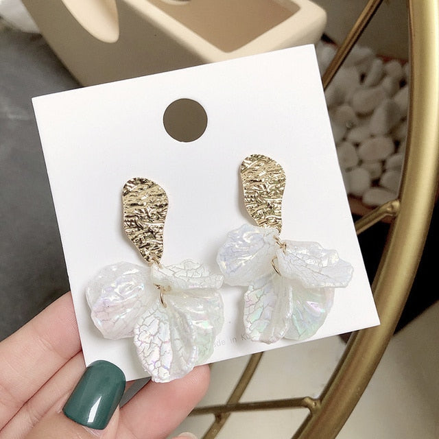 Long Dangle Earrings for Women 2022 Fashion Full Crystal Simulated Pearl Tassel Drop Earring Vintage Gold Color Brincos Jewelry