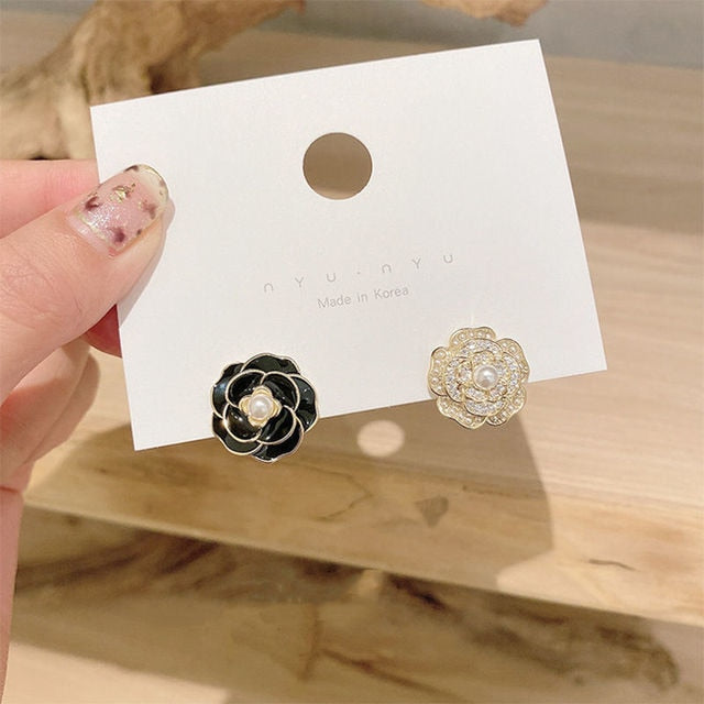 Long Dangle Earrings for Women 2022 Fashion Full Crystal Simulated Pearl Tassel Drop Earring Vintage Gold Color Brincos Jewelry