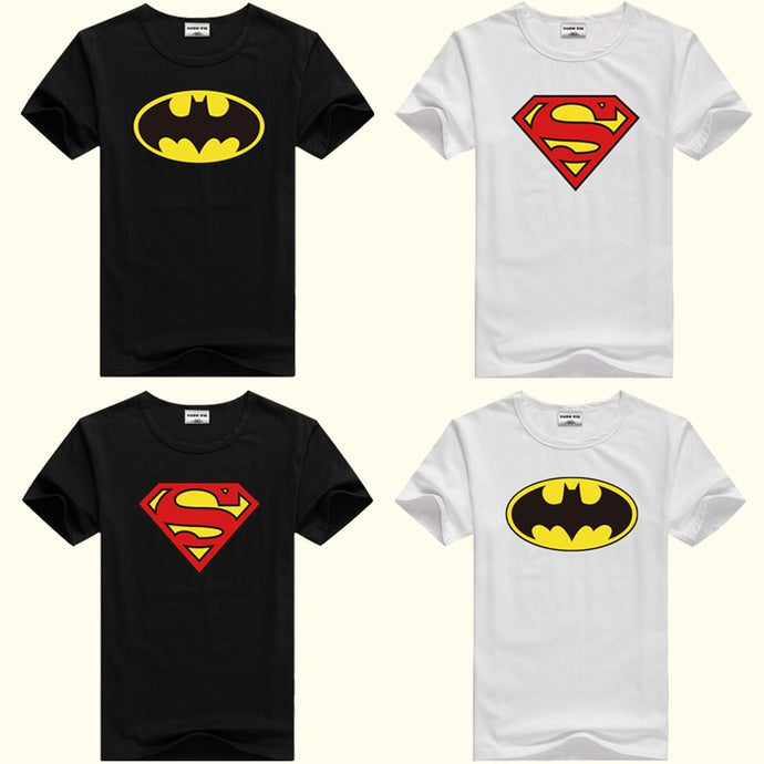 DMDM PIG Batman Superman Short Sleeve T-Shirts For Boys Girl Tops Kids Clothing TShirt Size 2 3 4 5 6 7 8 Years Baby Clothes Tee