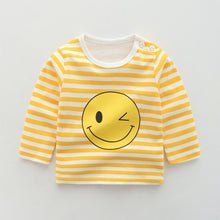 2020 New Baby Children's Clothing Cotton Long-sleeved T-shirt Korean Version Cute Tops Tee Underwear Soft Casual Bottoming Shirt