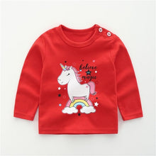 2020 New Baby Children's Clothing Cotton Long-sleeved T-shirt Korean Version Cute Tops Tee Underwear Soft Casual Bottoming Shirt