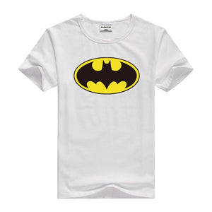 DMDM PIG Batman Superman Short Sleeve T-Shirts For Boys Girl Tops Kids Clothing TShirt Size 2 3 4 5 6 7 8 Years Baby Clothes Tee