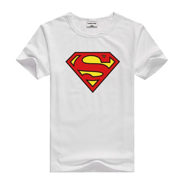 DMDM PIG Batman Superman Short Sleeve T-Shirts For Boys Girl Tops Kids Clothing TShirt Size 2 3 4 5 6 7 8 Years Baby Clothes Tee