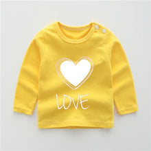 2020 New Baby Children's Clothing Cotton Long-sleeved T-shirt Korean Version Cute Tops Tee Underwear Soft Casual Bottoming Shirt