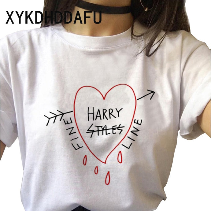 Harry Styles T Shirt Women Harajuku Tee Aesthetic Streetwear Clothes Ulzzang Tshirt Vintage Hip Hop Fashion T-shirt Female 2020