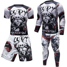 Brand New  BJJ MMA Work Out Compression Rashguard T Shirt Men VS PK Exercise 3D Fitness Tights Bodybuild Cross fit Rash Guard