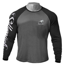 Casual Long sleeve Cotton T-shirt Men Gym Fitness Bodybuilding Workout Skinny t shirt Male Print Tee Tops Sporty Brand Clothing