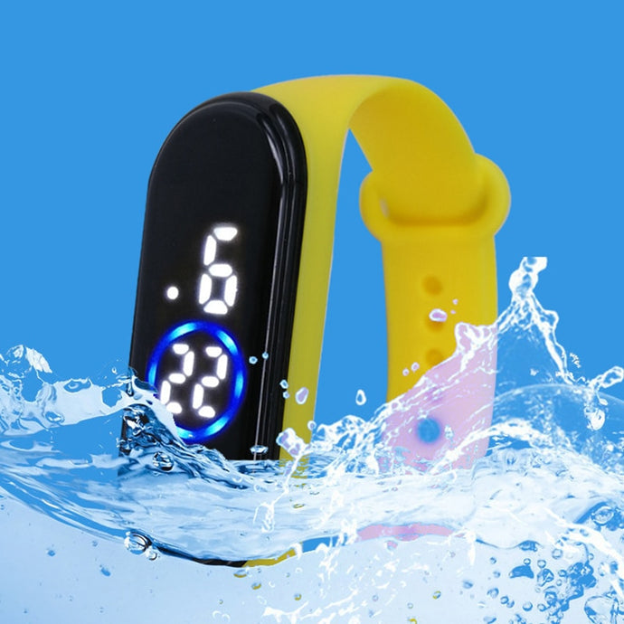 Fashion Sports Watch For Kids Children Waterproof Led Digital Watch Ultra-light Silicone Strap Teen Boys Girls WristWatch Unisex