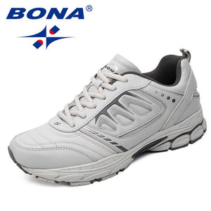 BONA New Style Men Running Shoes Ourdoor Jogging Trekking Sneakers Lace Up Athletic Shoes Comfortable Light Soft Free Shipping