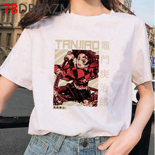 Japanese Anime Demon Slayer T Shirt Women  Ulzzang  Harajuku Shirt 90s Cartoon Graphic Kimetsu No Yaiba  Kawaii T-shirt Female