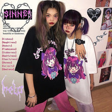 NiceMix 2020 Fashion Korean Streetwear Ladies Autumn Punk Tops Tees Women Printed Long Sleeve T Shirts Casual Hip Hop Clothing