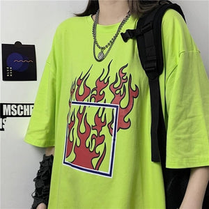 NiceMix 2020 Fashion Korean Streetwear Ladies Autumn Punk Tops Tees Women Printed Long Sleeve T Shirts Casual Hip Hop Clothing