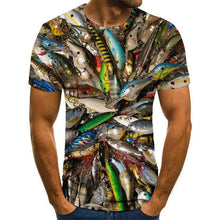 New summer 3D printed fish pattern men and women casual T-shirt Fashion trend youth cool men's t-shirt Hip hop short sleeve