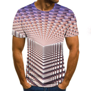 2020 New Summer 3D printed men's T-shirt casual short-sleeved men's T-shirt fashion hip-hop top