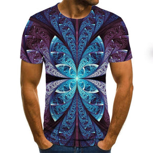 2020 New Summer 3D printed men's T-shirt casual short-sleeved men's T-shirt fashion hip-hop top