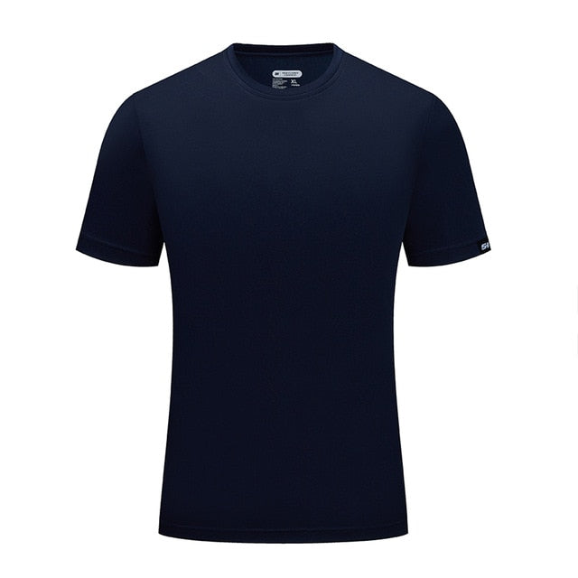 Brand SANHENG Men Summer Casual Outdoor T-Shirt Men Sports T-Shirt Plus Size Sport Fast-Dry Breathable Tops