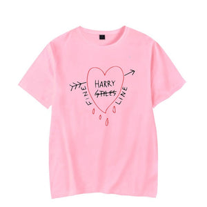 Harry Styles Fine Line Korean T Shirt Women Fashion Tops Shirts Short Sleeve Round Nack T-Shirts Leisure Top Tee Casual Ladies