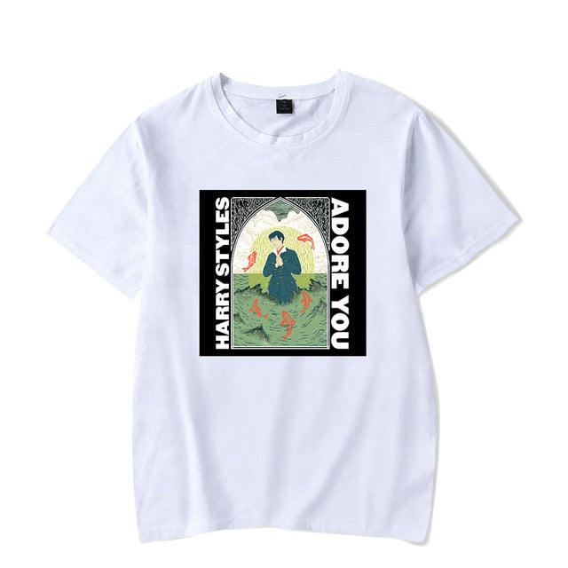 Harry Styles Fine Line Korean T Shirt Women Fashion Tops Shirts Short Sleeve Round Nack T-Shirts Leisure Top Tee Casual Ladies