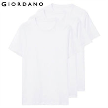 Giordano Men T Shirt Cotton Short Sleeve 3-pack Tshirt Solid Tee Summer Beathable Male Tops Clothing Camiseta Masculina 01245504