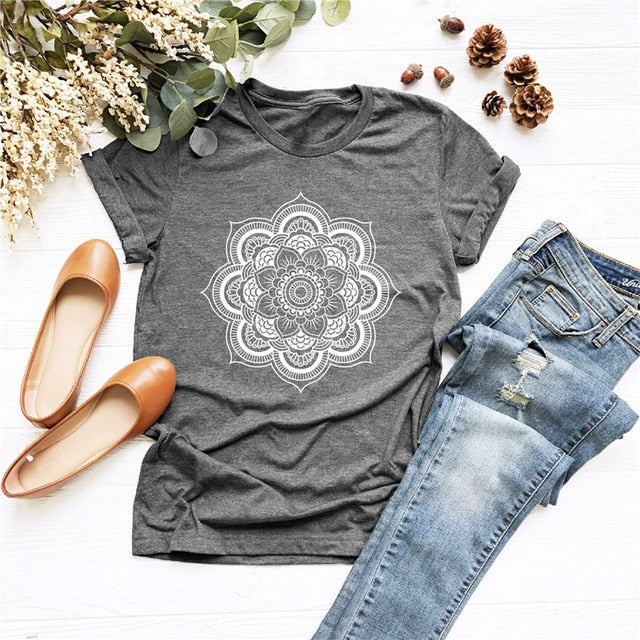 Women Floral Print Short Sleeve Tee Shirts Summer O Neck Casual Tshirts 2020 New Fashion Plus Size 5XL T Shirt Tops Tees Mujer