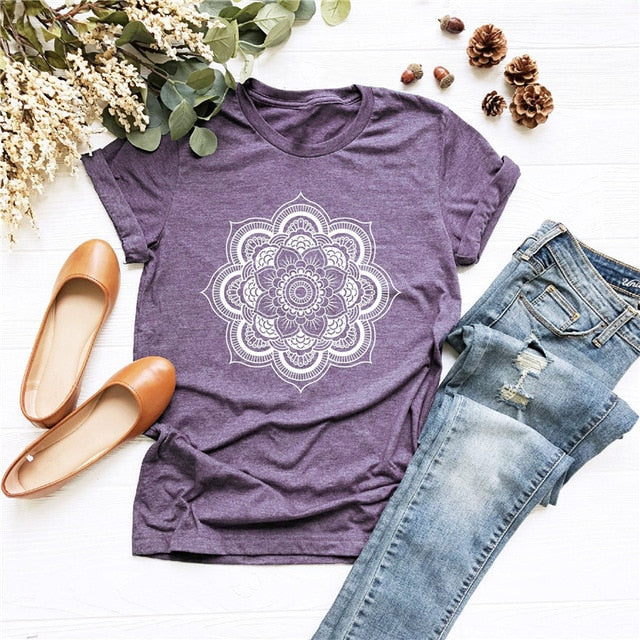 Women Floral Print Short Sleeve Tee Shirts Summer O Neck Casual Tshirts 2020 New Fashion Plus Size 5XL T Shirt Tops Tees Mujer