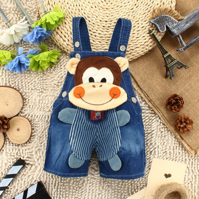 IENENS Summer 1PC Kids Baby Boys Clothes Clothing Short Trousers Toddler Infant Boy Pants Denim Shorts Jeans Overalls Dungarees