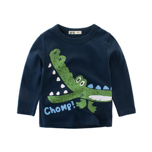 Kids Shirts T-Shirt for Children's Children Girls Boys a Boy Shirt Child Kid's Dinosaur Kid Cotton Cartoon Tops Clothing Clothes