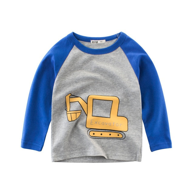Kids Shirts T-Shirt for Children's Children Girls Boys a Boy Shirt Child Kid's Dinosaur Kid Cotton Cartoon Tops Clothing Clothes