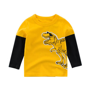 Kids Shirts T-Shirt for Children's Children Girls Boys a Boy Shirt Child Kid's Dinosaur Kid Cotton Cartoon Tops Clothing Clothes