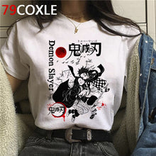 Hot Demon Slayer Funny Cartoon T Shirt Men Fashion Kimetsu No Yaiba T-shirt Graphic Japanese Anime Tshirt Hip Hop Top Tees Male