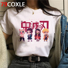 Hot Demon Slayer Funny Cartoon T Shirt Men Fashion Kimetsu No Yaiba T-shirt Graphic Japanese Anime Tshirt Hip Hop Top Tees Male