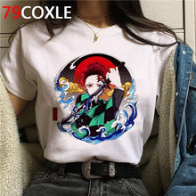 Hot Demon Slayer Funny Cartoon T Shirt Men Fashion Kimetsu No Yaiba T-shirt Graphic Japanese Anime Tshirt Hip Hop Top Tees Male