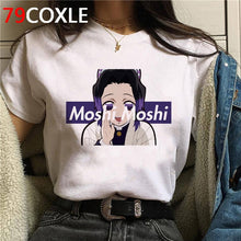 Hot Demon Slayer Funny Cartoon T Shirt Men Fashion Kimetsu No Yaiba T-shirt Graphic Japanese Anime Tshirt Hip Hop Top Tees Male