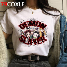 Hot Demon Slayer Funny Cartoon T Shirt Men Fashion Kimetsu No Yaiba T-shirt Graphic Japanese Anime Tshirt Hip Hop Top Tees Male