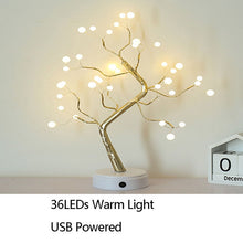 Night Light Home Decoration Bonsai Style Party Cherry Tree Shape LED Light DIY Firework Christmas Gift Plants Switch Copper