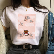 2020 Nutella Print T Shirt Women 90s Harajuku Kawaii  Fashion T-shirt Graphic Cute Cartoon Tshirt Korean Style Top Tees Female