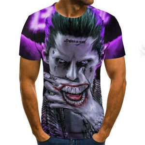 2020 Mens horror T shirts Fashion New Summer Men's Short Sleeve T-shirt Casual 3D Zombie Print Rock Tshirt For Man Full Printed