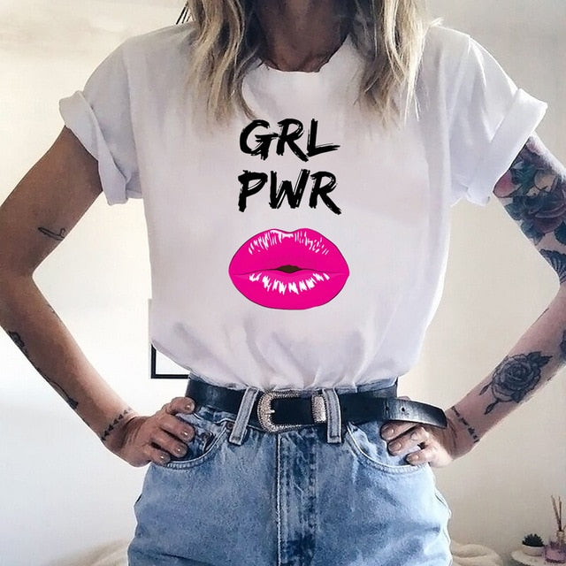 Pink Eyelashes Print Art T Shirt Women Princess Makeup Graphic Tee Personality Hipster Summer Woman Tumblr Art Tshirt Streetwear