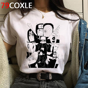 Naruto Summer Harajuku Cool Tshirt Unisex 90s T Shirt Japanese Anime Funny Cartoon T-shirt Streetwear Hip Hop Top Tees Male