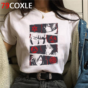 Naruto Summer Harajuku Cool Tshirt Unisex 90s T Shirt Japanese Anime Funny Cartoon T-shirt Streetwear Hip Hop Top Tees Male