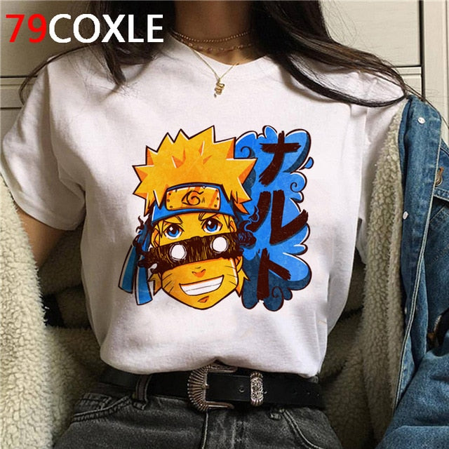 Naruto Summer Harajuku Cool Tshirt Unisex 90s T Shirt Japanese Anime Funny Cartoon T-shirt Streetwear Hip Hop Top Tees Male